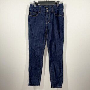 Boston Proper Jeans Womens 6 blue denim straight preppy classic casual
